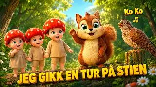 Jeg Gikk En Tur P&aring; Stien | Ko Ko  &ndash; Klassisk norsk barnesang | TITTEI