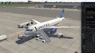 Flightfactor A320 xenviro 1.11 United Airlines 1744 Miami-Newark
