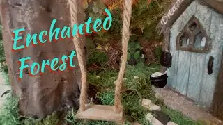 Dollar Tree Book Nook Art Diorama DIY &ldquo;Enchanted Forest&rdquo;