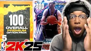 I OPENED MY *FREE* 100 OVERALL OPTION PACK + 20 FIREWORK  PACKS IN NBA 2K25 MYTEAM