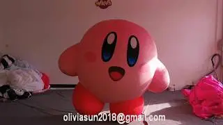 Custom inflatable mascot costume inflatable pink costume inflatable walking costume for party