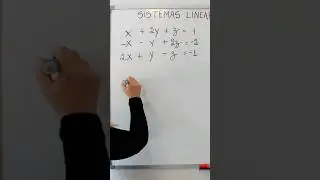 Assista a aula completa de SISTEMAS LINEARES 3X3  #fazendomatematica