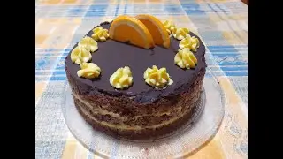 Tarta de Chocolate y Naranja con horno