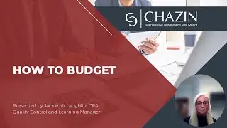 How to Budget - Chazin