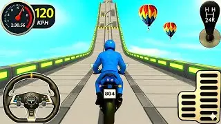 Motorcycle Stunt Racing Game 2026 - Mega Ramp Extreme Bike Simulator 3D Realistic Gameplay #154