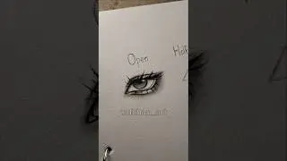 Drawing eyes ( Open to Closed ) ✨️ #drawing #eyes #howtodraw #sketch #art #shorts