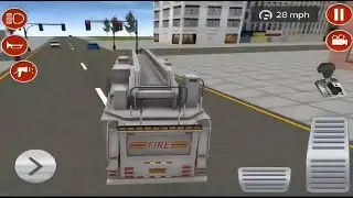 Fire Truck City Rescue Simulator - 911 US Emergency Fire Truck Driving 3D - Android Gameplay