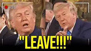 Trump KICKS PRESS OUT after HUMILIATING HIMSELF