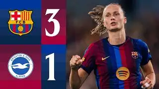 HIGHLIGHTS | FC BARCELONA 3 vs 1 BRIGHTON | LA FESTA DEL GAMPER ESTRELLA DAMM 💙❤️