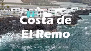 El Remo, La Palma en 4K  Costa de Lava y Arena Negra