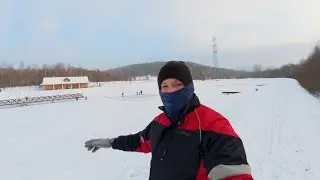 Холодная зима и снег — обычный ежедневный видеоблог.