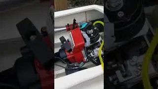 1996 Enforcer Rc gas boat. Homelite modified 30cc.