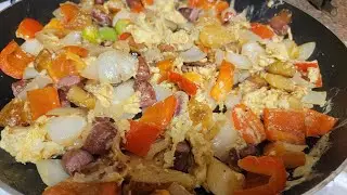 Super doručak / Povrće sa jajima  -  Super breakfast / Vegetables with eggs