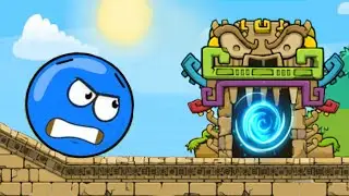 Blue Ball 11 Into the Pyramid Part.1 Like Red Ball Gameplay No Comentary