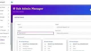 How to add sub admin in fantasybox admin panel?