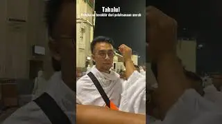 Rangkaian terakhir umrah. Tahalul dengan cukur sedikit rambut #umrah #arab #2022 #tursina #travel