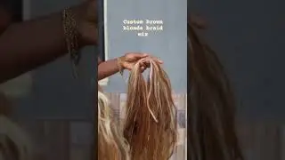 Colour 27, 613, 30 and 33 Custom brownblonde mix. #blondehair #blondebraids #blondeknotlessbraids