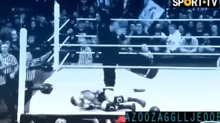 roman reigns angry + attack triple h - WWE TLC 2016