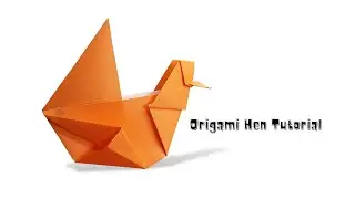 Easy Origami Hen Chicken Tutorial for kids and beginners