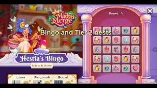 Midas Merge Bingo and Tier 2 nests