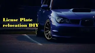 Subaru Legacy GT - License Plate Relocation DIY
