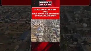 West Bengal | Gangasagar Pilgrims Take Holy Dip On The Occasion Of Makar Sankranti | #Shorts