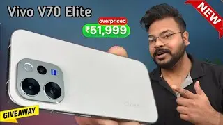 Giveaway🔥- Vivo V70 Elite Unboxing With Camera Test & BGMI Test | Vivo V70 Elite Unboxing Hindi