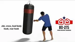 B&agrave;i 22 Jab, cross, lead bodyhook, rear hook (1-2-3-bang)