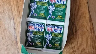 opening 8 packs of 1990 pro set football pulled a banger