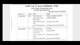 csjmu latest exam news, M.Sc agriculture exam scheme, M.Sc, Agriculture, csjmu