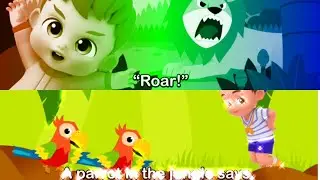 lion 🦁 says Roar Parrot 🦜 says Squawk squawk //bebefin effects 