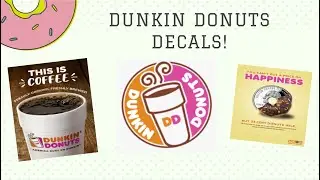 Dunkin donuts decal codes Bloxburg!! Menu, logo, different types of decorative decals! || rxsycutie