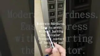 Prevention of COVID-19 in the elevator