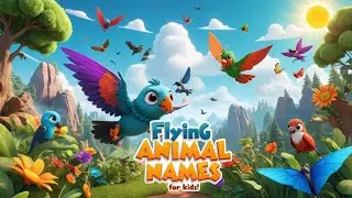 Flying Animal Names for Kids | Learn Air Animals with Fun & Educational Video
