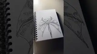 How to draw Demobat #strangerthings #vecna #demogorgon #demobat #art #artsketch #horror #mindflayer