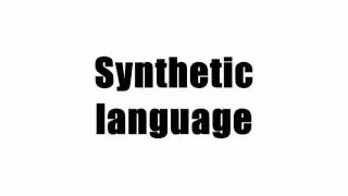 Synthetic language