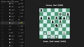 Sicilian Scheveningen Szabo Zsolt Jozsef 2453 vs Kovacs Elod 2306