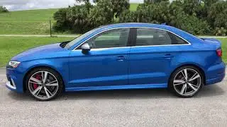**SOLD** 2018 Audi RS 3 in Ara Blue w/ only 770 miles!