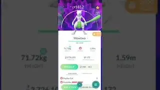 Shiny Mewtwo! #shorts #pokemon #pokemongo #shiny #mewtwo #rare