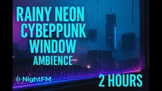 Deep Focus Music for Study & Coding &ndash; Rainy Neon Window (2 Hours)