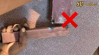 how to connect 2 different size square pipe at 90&deg; angle properly