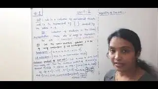 Set Theory in Discrete Mathematics Telugu   R23 MFCS Sets  Relations    MFCSOsmania University   par