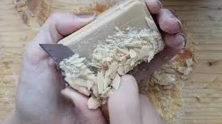 АСМР. РЕЗКА РЕТРО МЫЛА. ASMR.CUTTING OLD SOAP  #ретромыло #мылоссср #винтаж #мыловинтаж