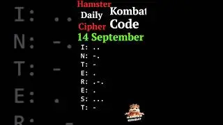 Hamster kombat Daily Cipher |  code 17 September Cipher code 17 September Cipher code 17 September