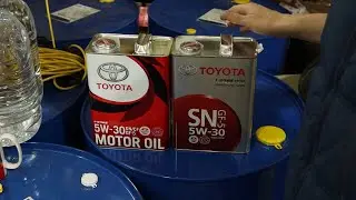 TOYOTA за 1500 р   Часть третья  Явная подделка Тойота 5w30 08880 10705  ANTON MYGT