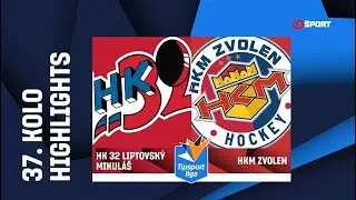 37. kolo: HK 32 Liptovský Mikuláš - HKM Zvolen 2:3 pp (0:1, 1:0, 1:1 - 0:1)
