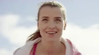 Woman Marathon Runner Stock Video