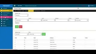 TriEd Soft ERP - Pre Set Fees for Class