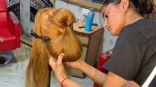 Easy sleek bun tutorial                          #baby #hairstyle #hairstyles