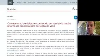 Juízos rescindente e rescisório na ação rescisória
